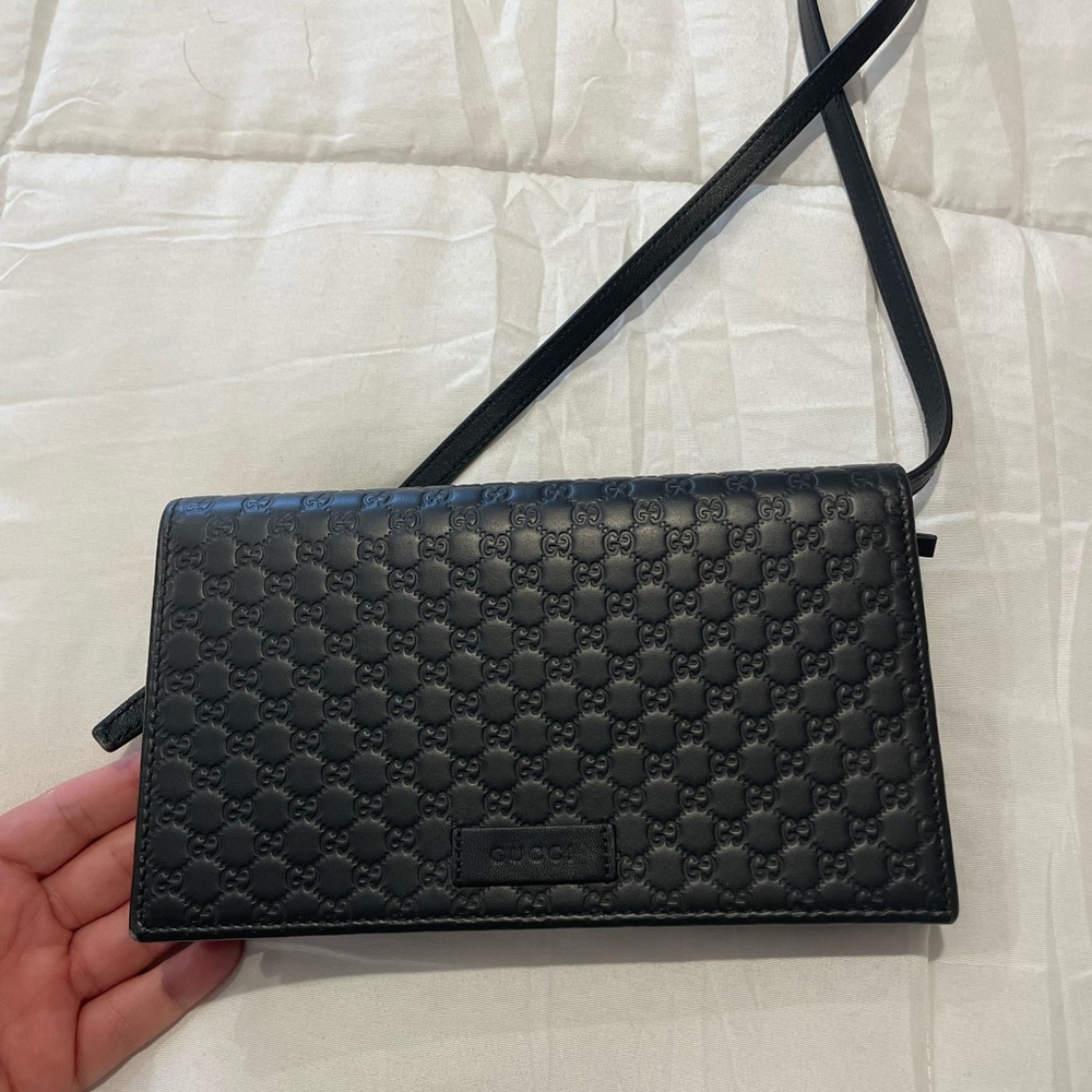 Authentic Gucci Wallet with Cross body option